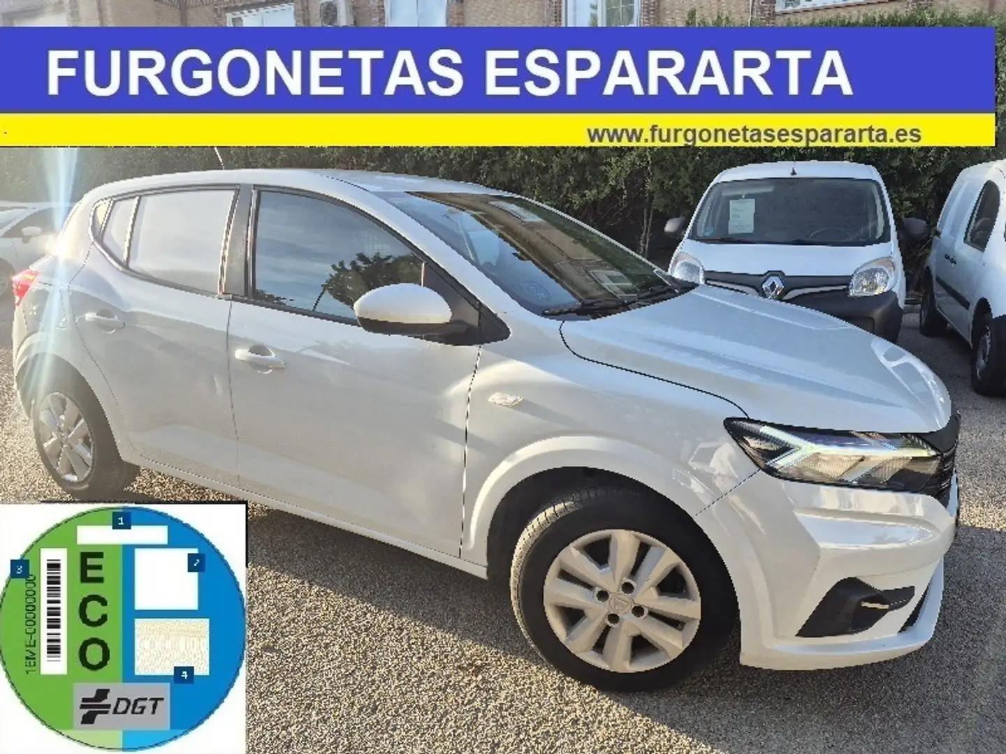 Dacia Sandero Pequeño Manual de 3 Puertas Blanco - 1