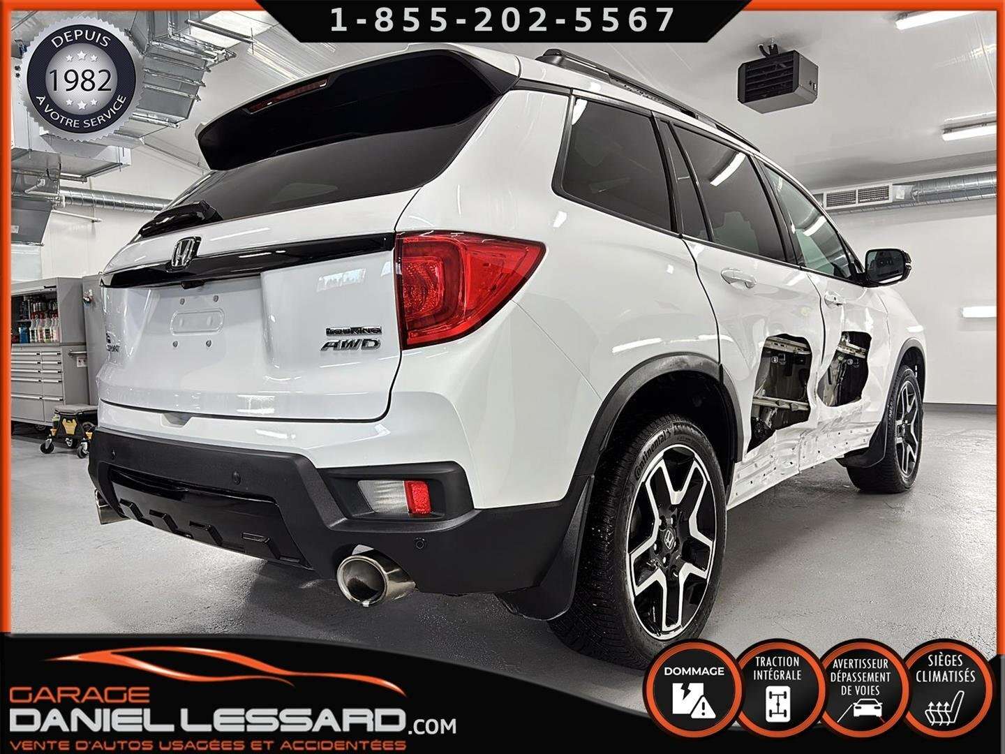 2023 Honda Passport TouringTOURING AWD, CUIR, TOIT, GPS, VGA A REPARER — снимка 1