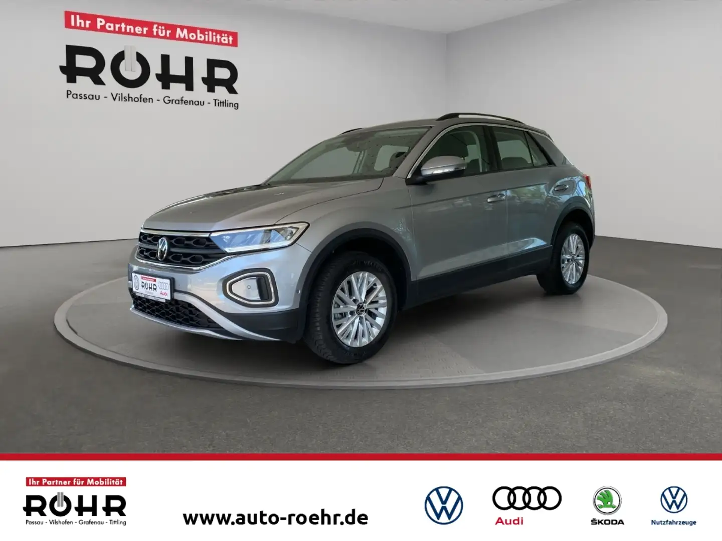 Volkswagen T-Roc Life (SHZ.NAVI.AHK.PDC.LED.DAB) 1.0 TSI Argento - 1