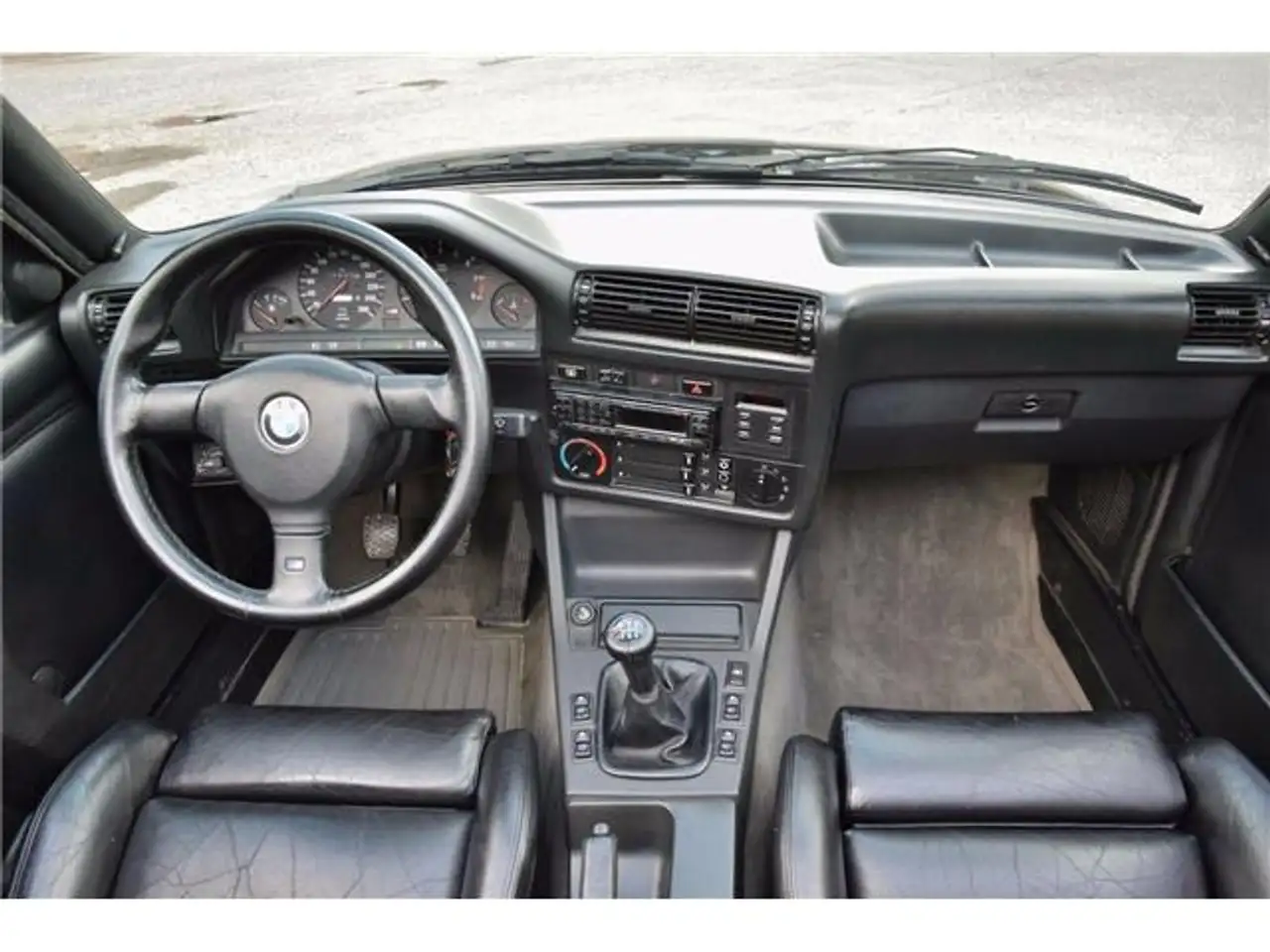 BMW M3 cabrio E30 macaoblauw 144000 km zwart leder airco!, foto 12