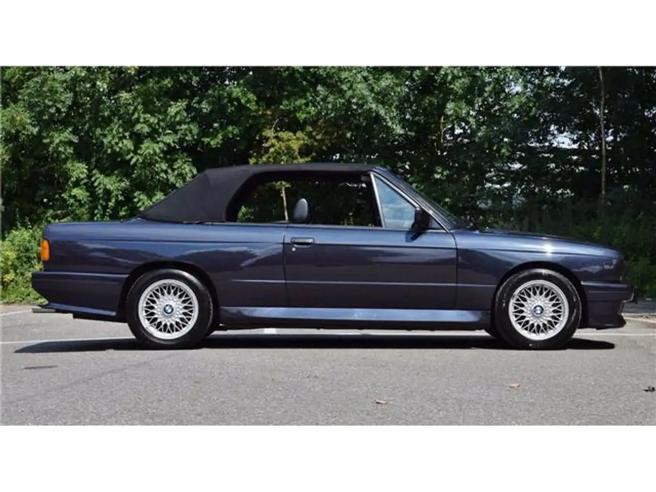BMW M3 cabrio E30 macaoblauw 144000 km zwart leder airco!, foto 4