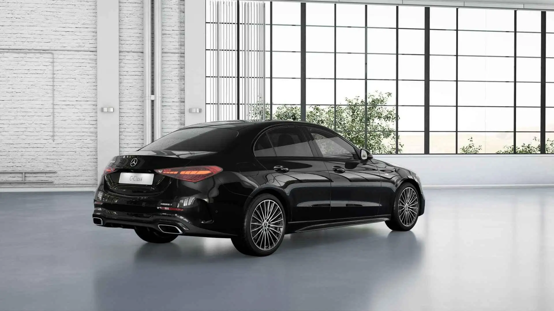 Mercedes-Benz C 300 de Business Solution AMG | Panoramaschuifdak | DIG Negro - 2