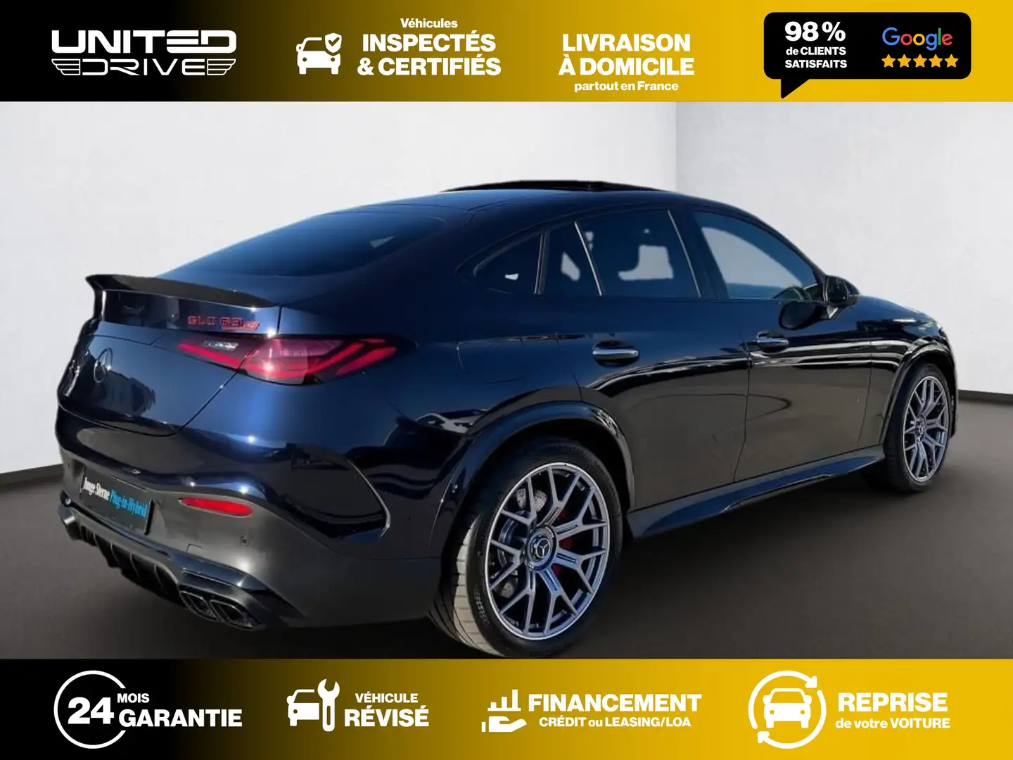 Mercedes-Benz GLC 63 AMG Coupé SE Performance 4Matic 680CV Bleu - 2