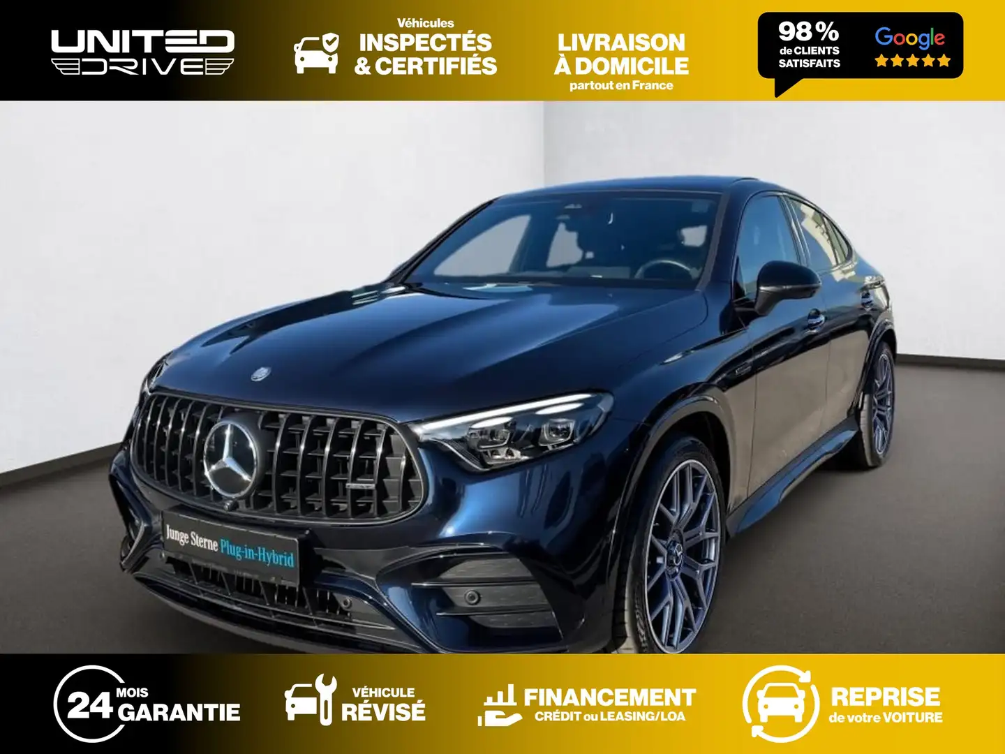 Mercedes-Benz GLC 63 AMG Coupé SE Performance 4Matic 680CV Bleu - 1