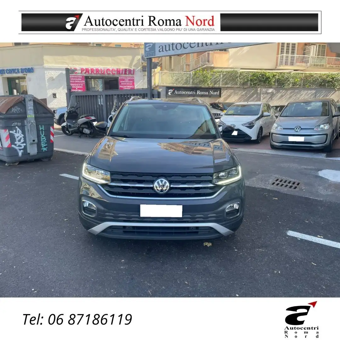 Volkswagen T-Cross 1.0 tsi Advanced 115cv dsg AUTOMATICA Gris - 2