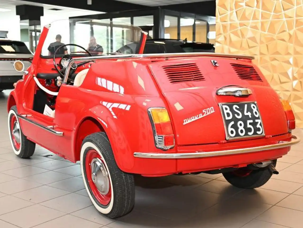 Fiat 500 F110 SPIAGGINA TOTALMENTE RESTAURATA TARGHE ORIGINALI OMOLOGATA SPIDER A LIBRETTO TUTTA NUOVA TUTTO DIMOSTRABILE UNICA!!!, foto 3