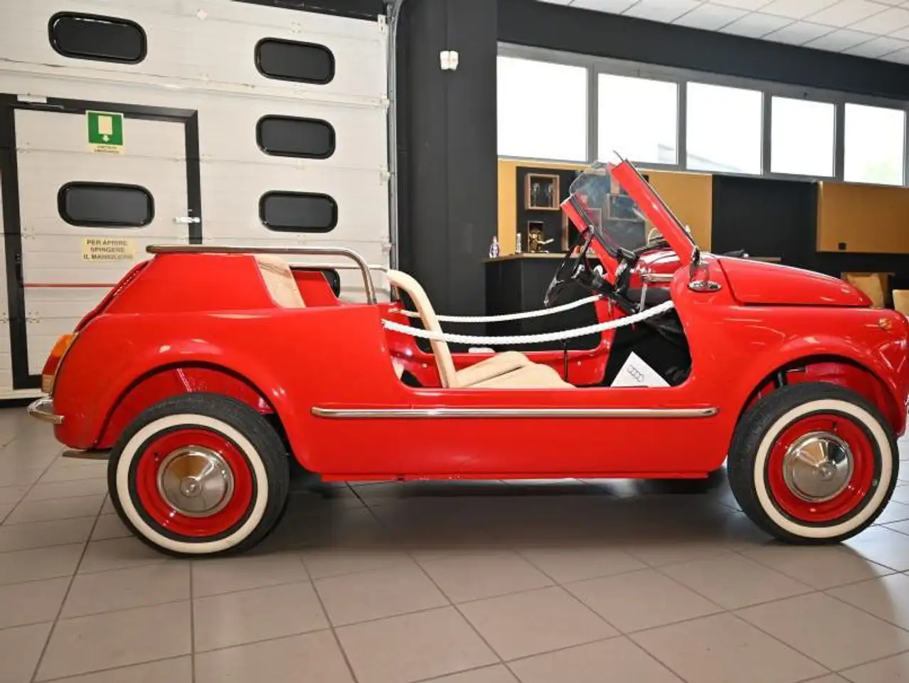 Fiat 500 F110 SPIAGGINA TOTALMENTE RESTAURATA TARGHE ORIGINALI OMOLOGATA SPIDER A LIBRETTO TUTTA NUOVA TUTTO DIMOSTRABILE UNICA!!!, foto 5