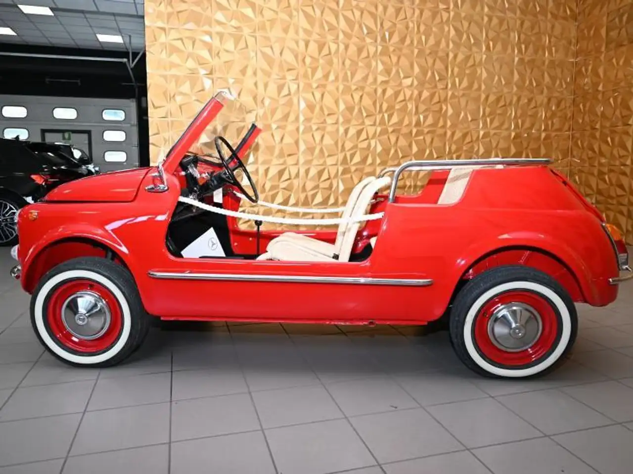 Fiat 500 F110 SPIAGGINA TOTALMENTE RESTAURATA TARGHE ORIGINALI OMOLOGATA SPIDER A LIBRETTO TUTTA NUOVA TUTTO DIMOSTRABILE UNICA!!!, foto 6