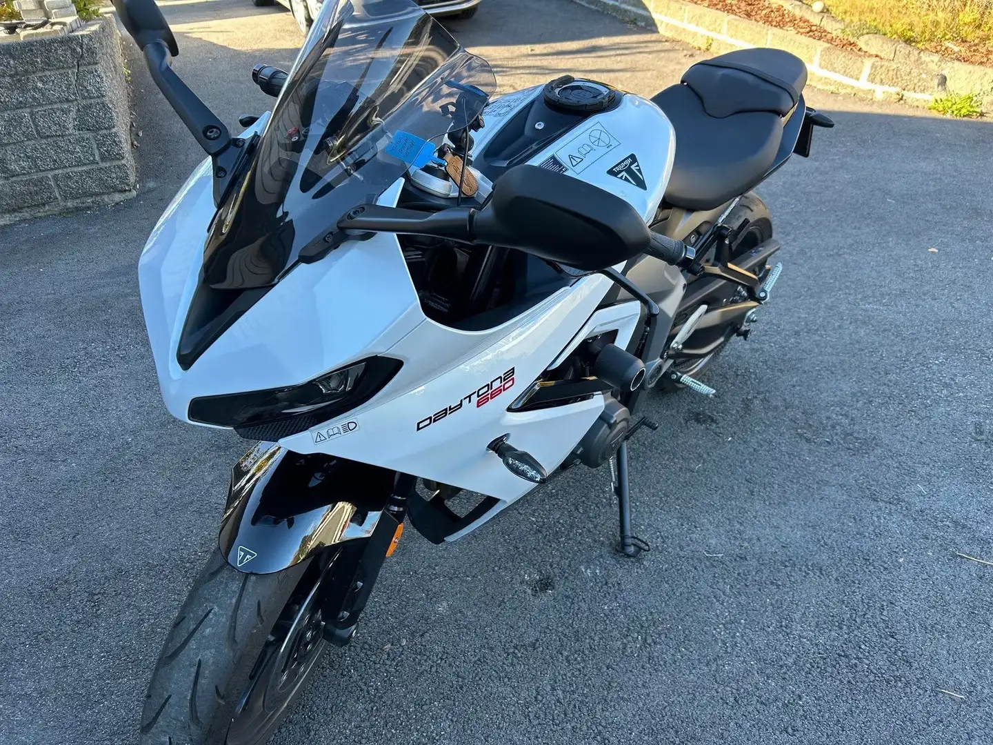 Triumph Daytona 650 660 Blanc - 1