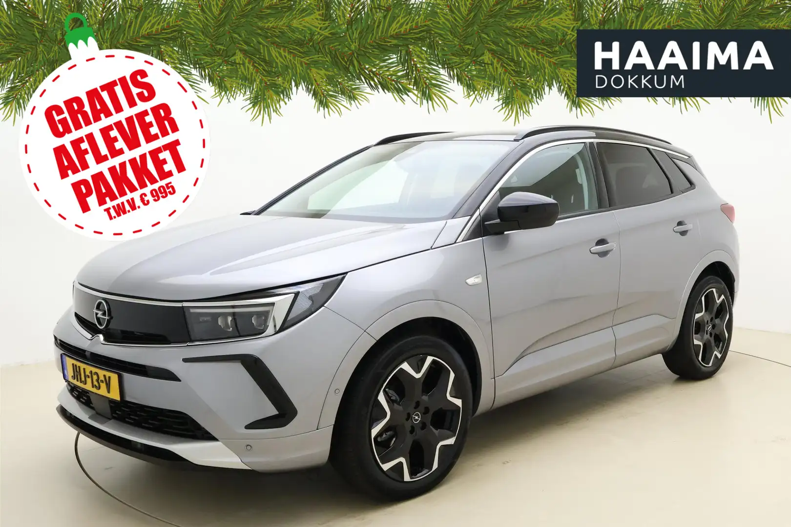 Opel Grandland 1.2 Turbo Ultimate Automaat | Navigatie | Elektris Zilver - 1