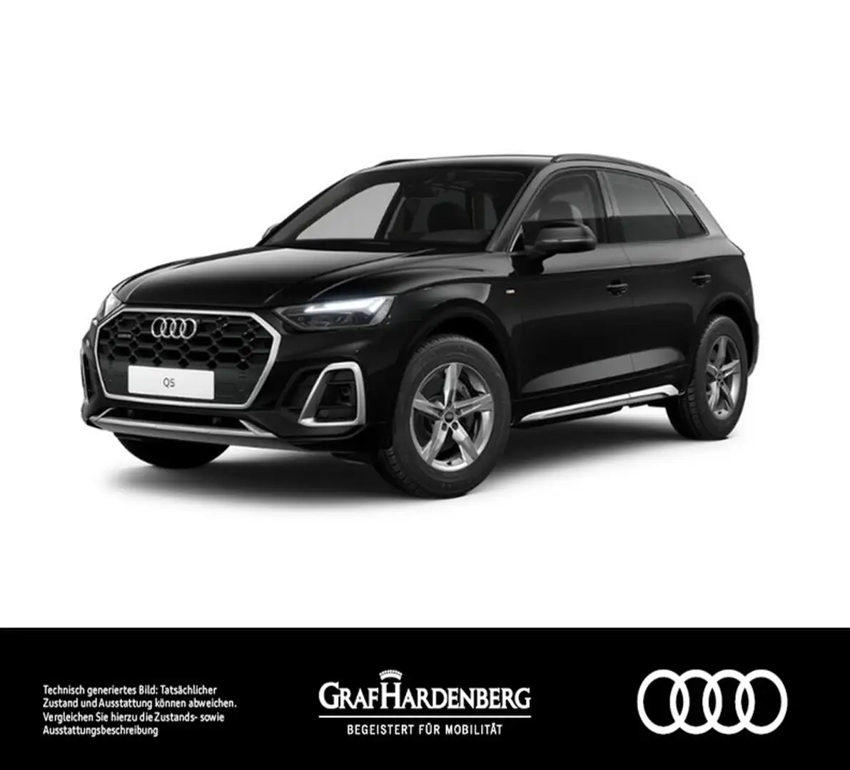 Audi Q5 40 TDI quattro S line virt.Cockpit LED Navi Schwarz - 1