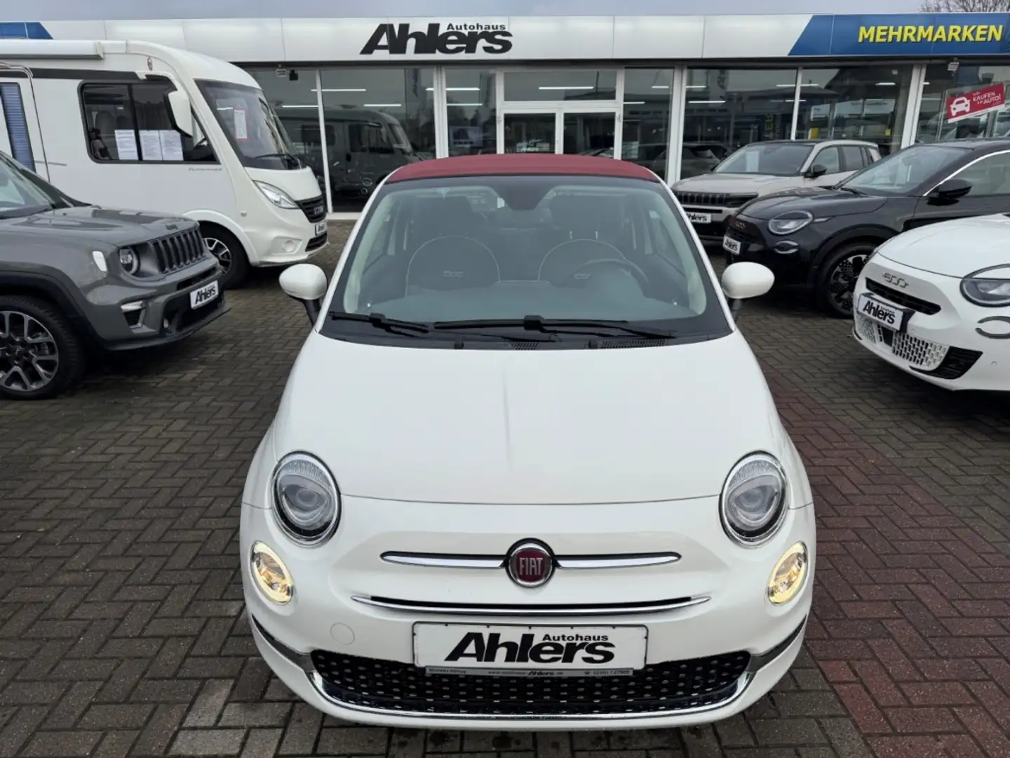 Fiat 500C Lounge+AHK+PDC+KLIMAAUTO+ZAHNRIEMENNEU+BLUETOOTH+ Weiß - 2