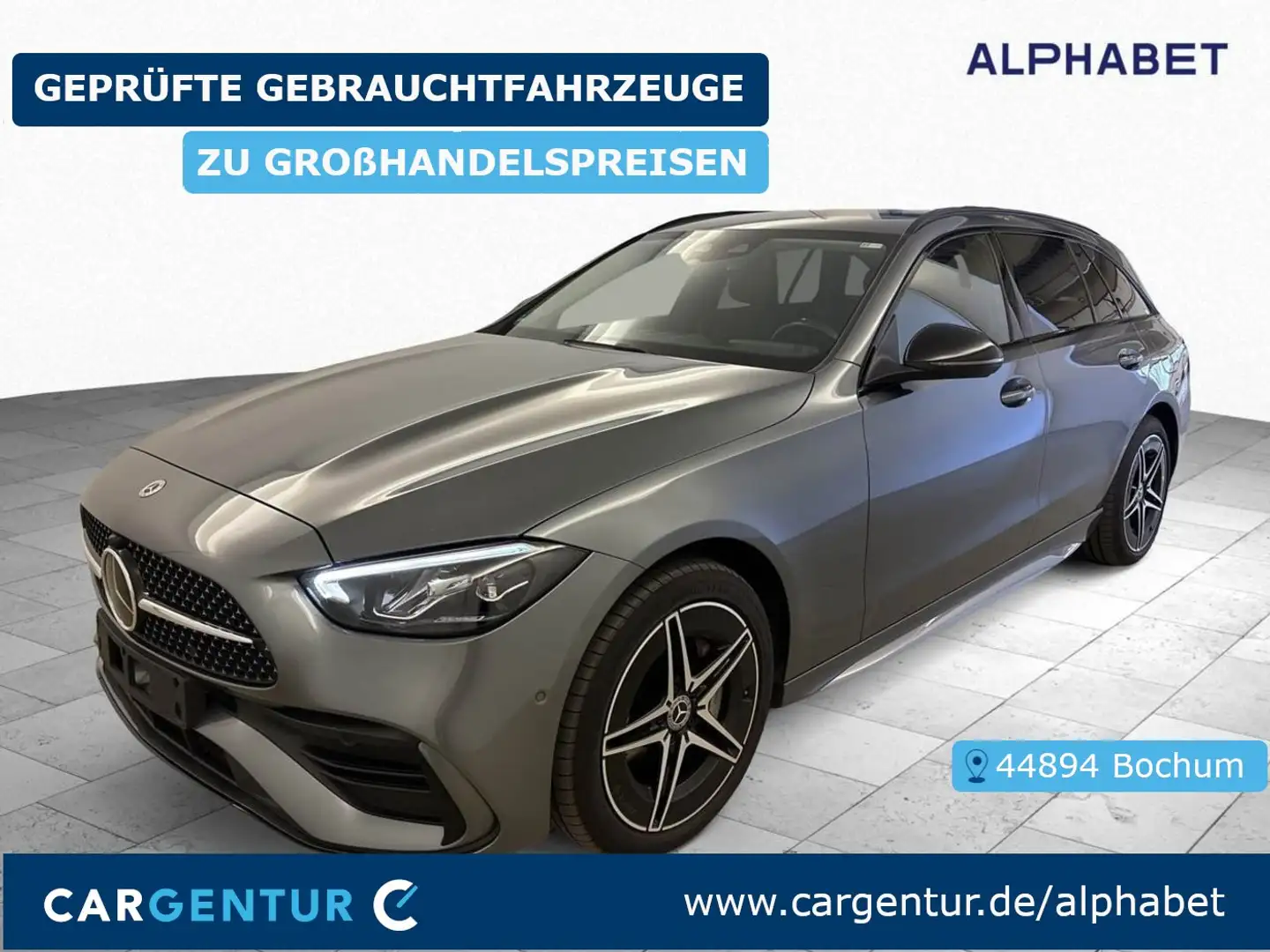 Mercedes-Benz C 30 AMG C C 300 e T AMG Line AHK SpoSi ACC BLIS El.Heckkl. Grau - 1