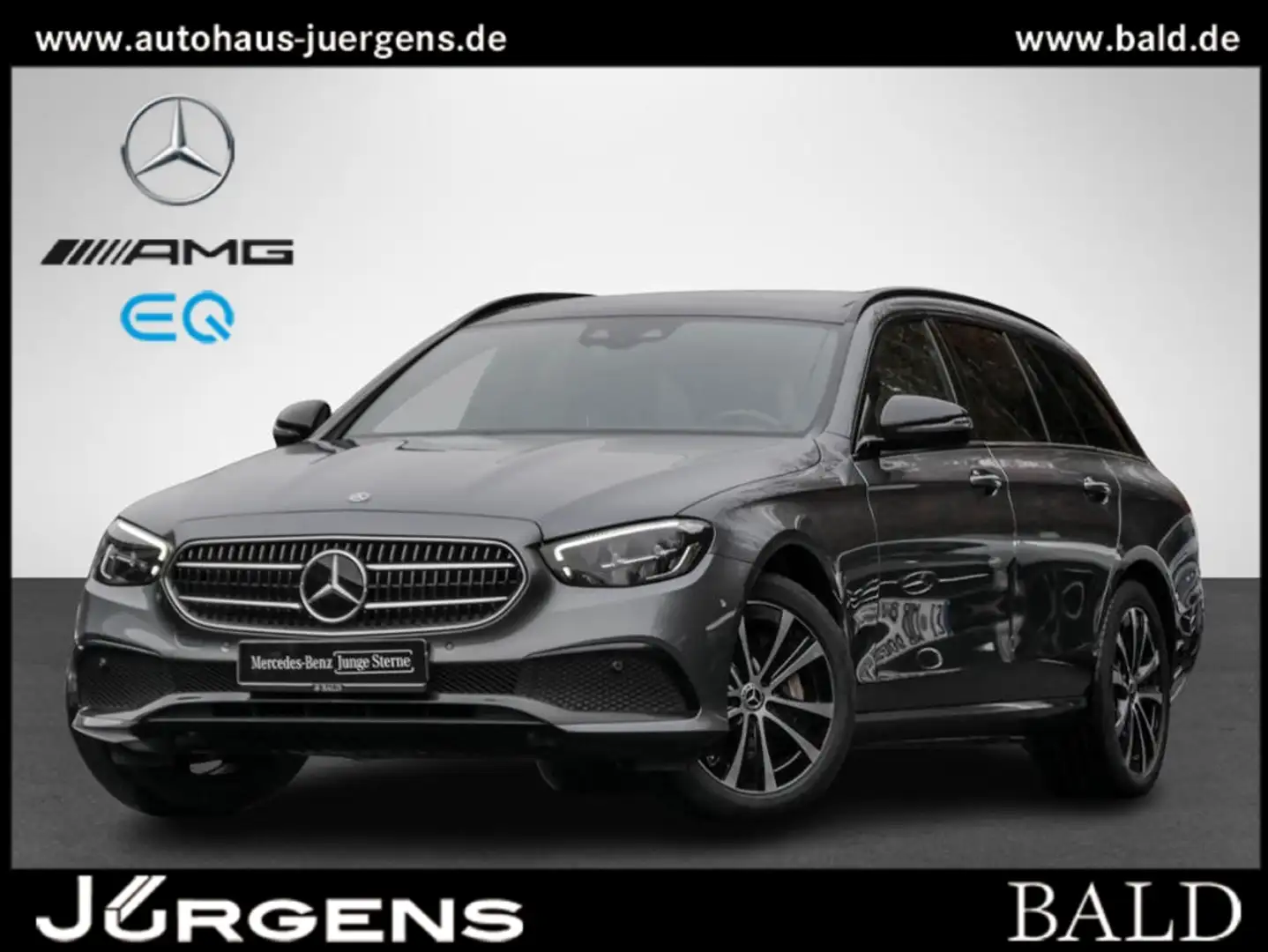 Mercedes-Benz E 300 e T-Modell Avantgarde+Pano+Distr+Night+AHK Grau - 1