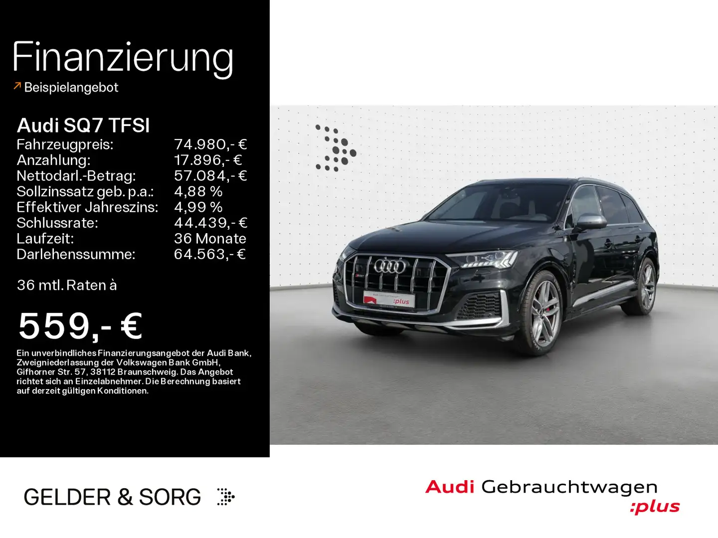 Audi SQ7 quattro HDMatrix*airSport*B&O*HuD*Pano* Schwarz - 1