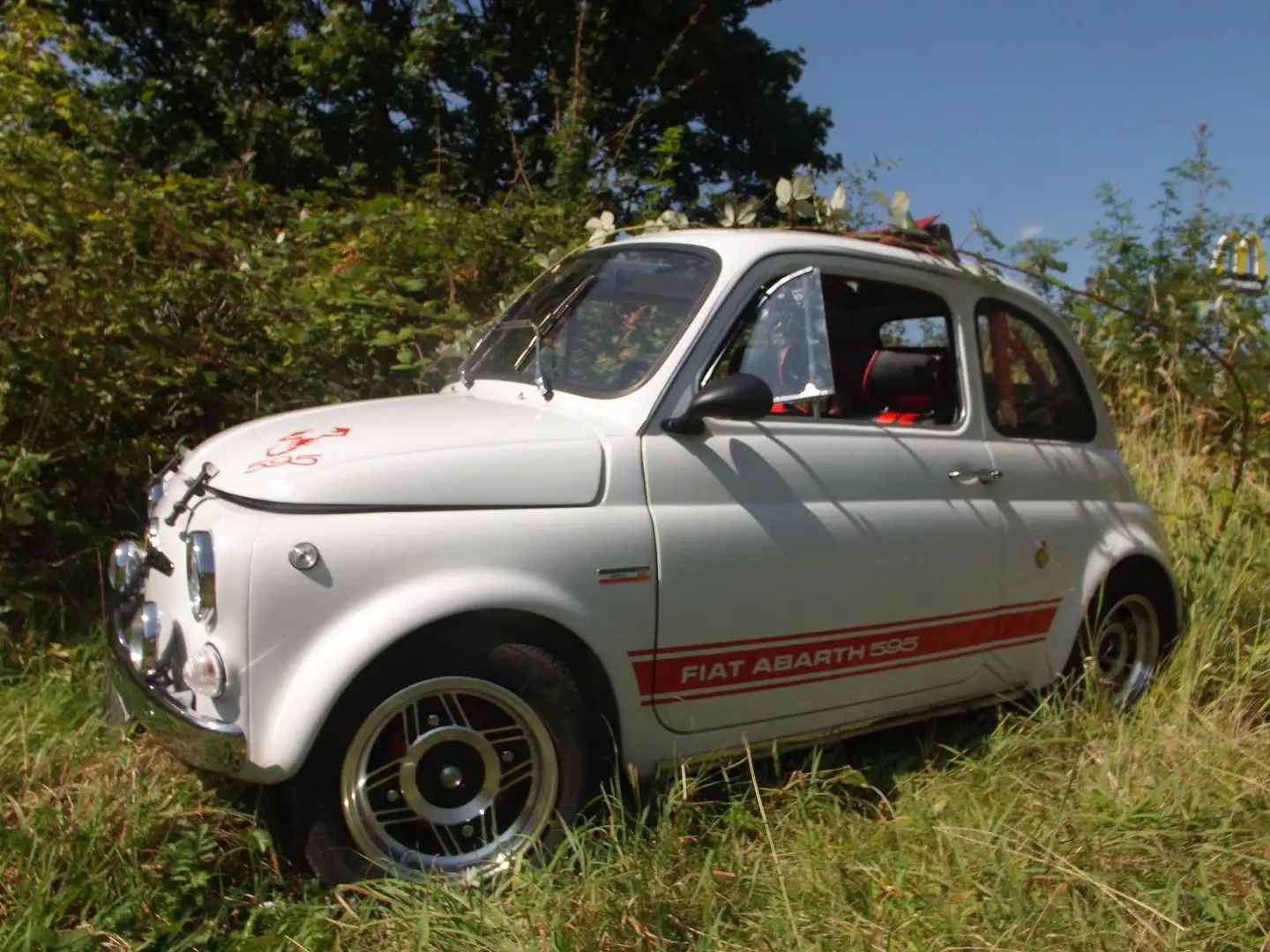 Fiat 500 Abarth, einer der wenigen echten Exemplare! Weiß - 1