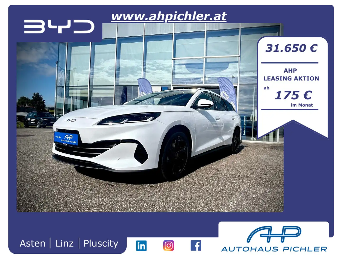 BYD Seal 6 DM-i Touring Comfort Lite PHEV 19kWh 212PS WOW ... Weiß - 1