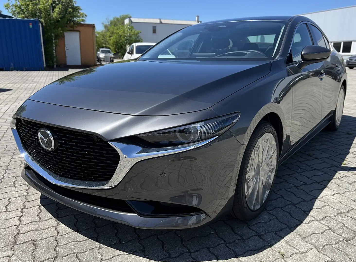 Mazda 3 Mazda3 Sedan e-Skyactiv G140 Exclusive-Line Aut. Gris - 1