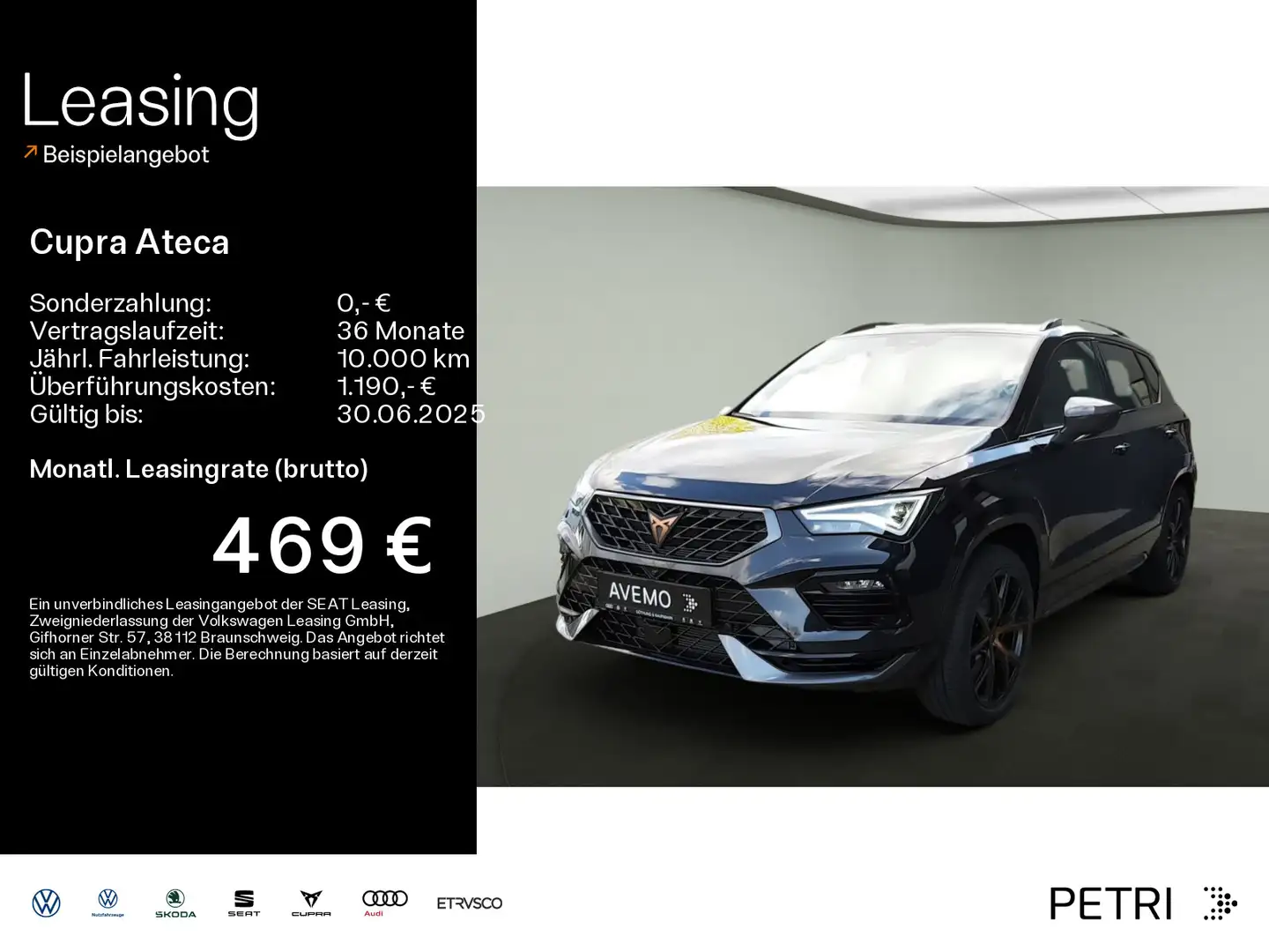 CUPRA Ateca VZ Tribe Edition 2.0 TSI *DSG*AHK*LED* Negro - 1