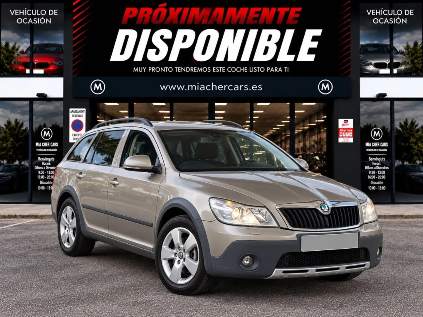 Skoda Octavia Combi 2.0TDI CR Elegance Marrón - 1