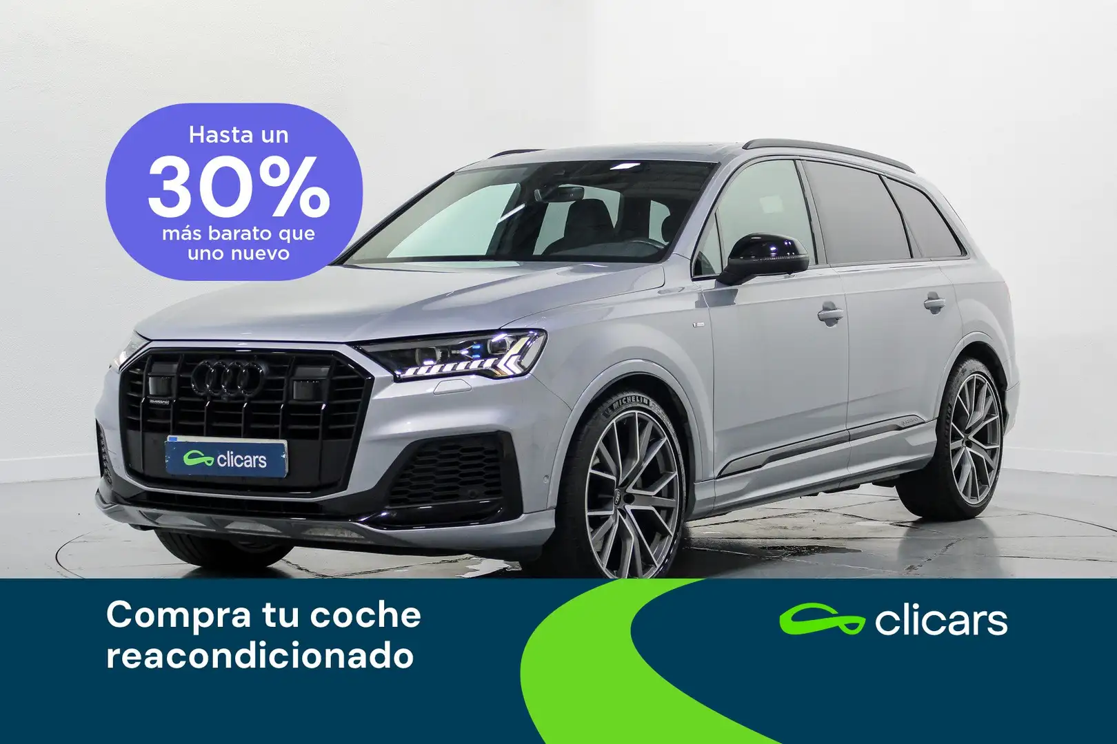 Audi Q7 50 TDI Black line edition quattro Plateado - 1