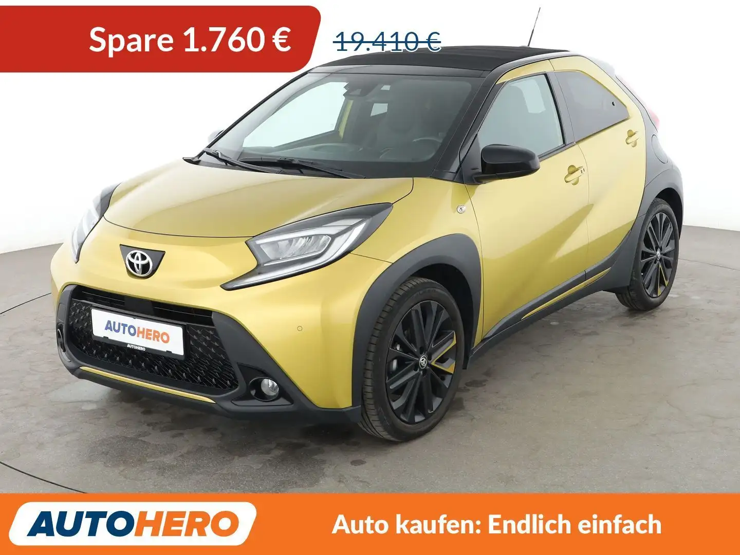 Toyota Aygo X 1.0 Air Prestige Aut.*NAVI*ACC*CAM*PDC*SHZ* Gold - 1