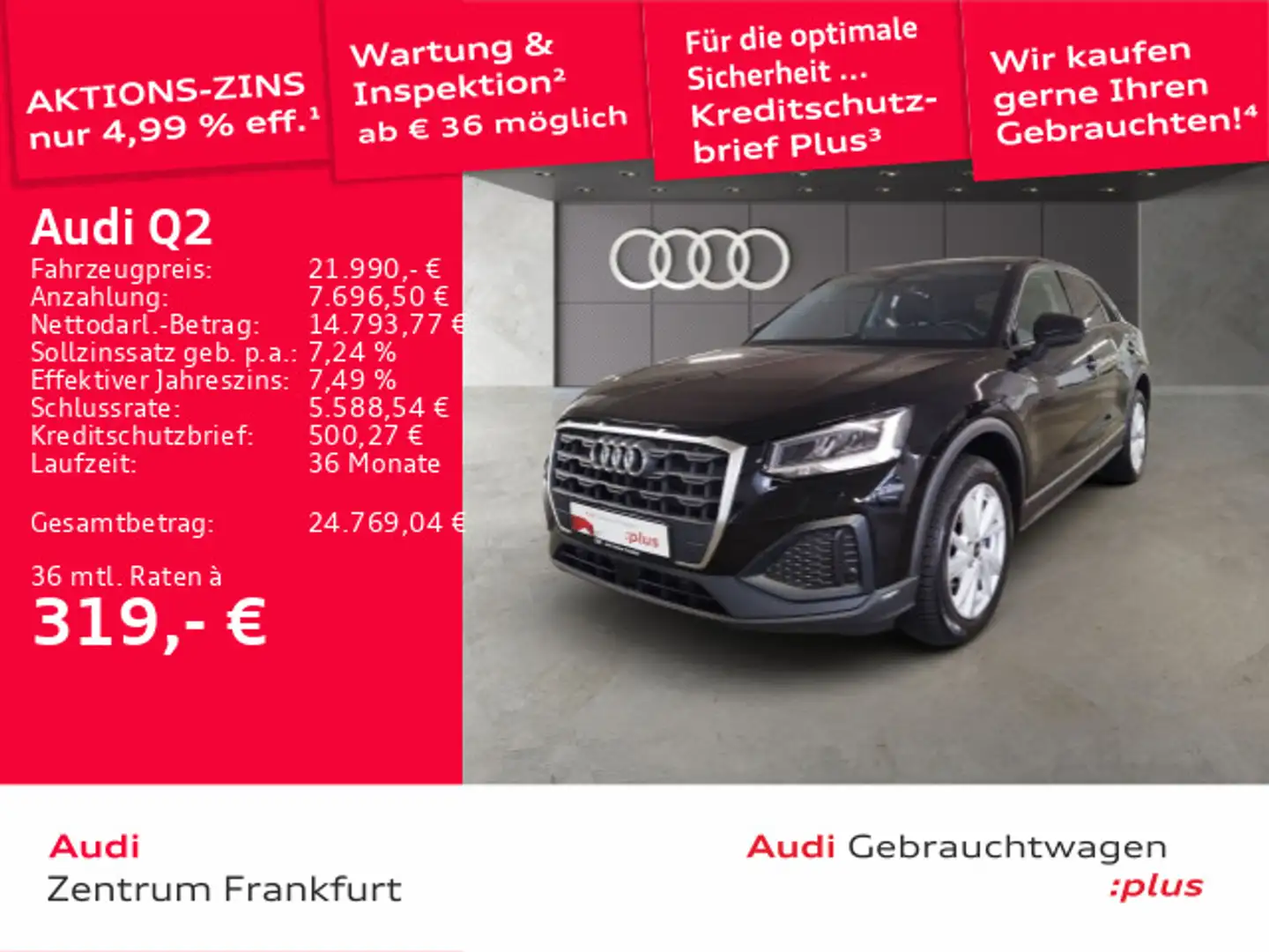 Audi Q2 35 TFSI S tronic LED ACC DAB Schwarz - 1