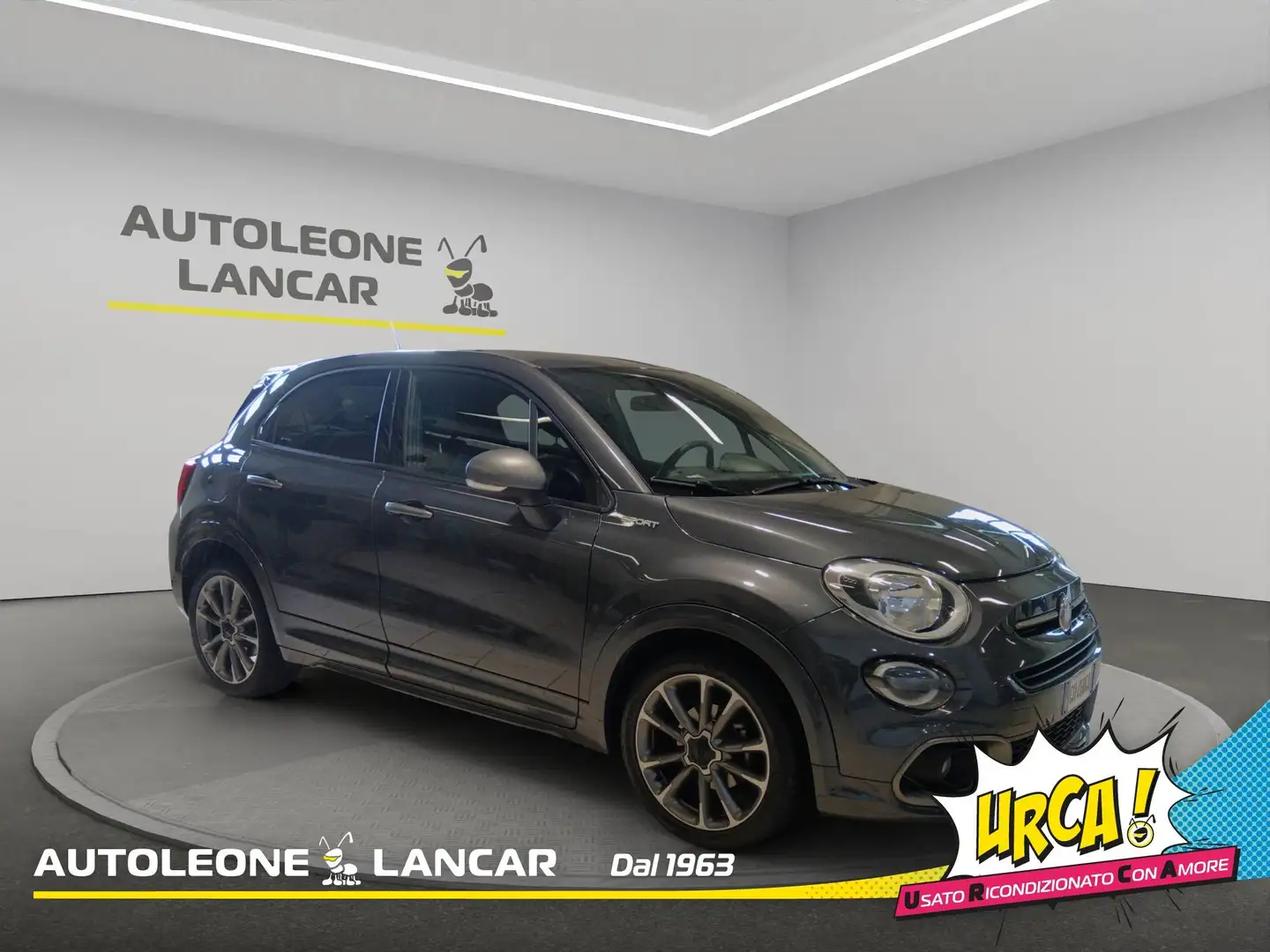 Fiat 500X 1.6 mjt Sport 130cv 1 PROPRIETARIO Gris - 1