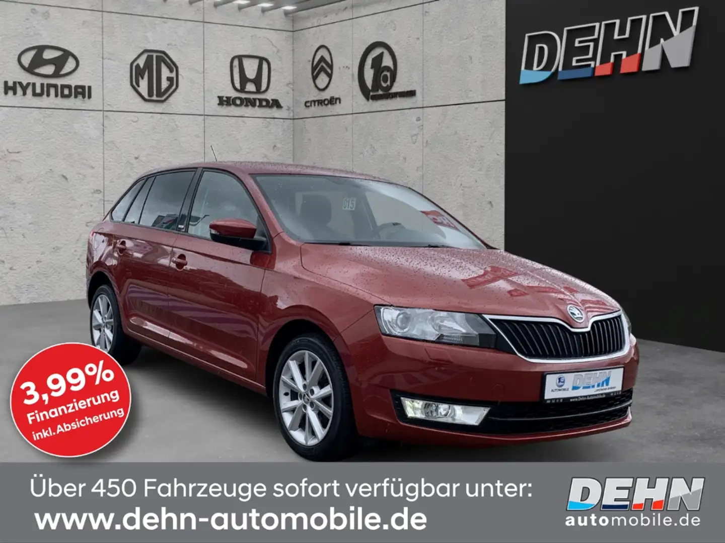 Skoda Rapid/Spaceback Spaceback 1.2 TSI Joy SHZ Xenon PDC Klimatro Червоний - 1