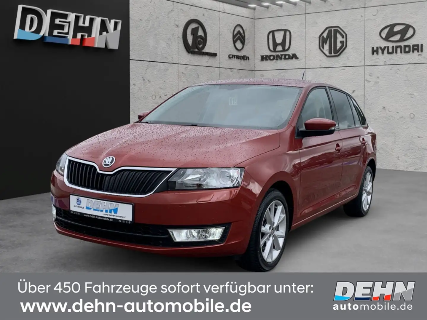Skoda Rapid/Spaceback Spaceback 1.2 TSI Joy SHZ Xenon PDC Klimatro Червоний - 2