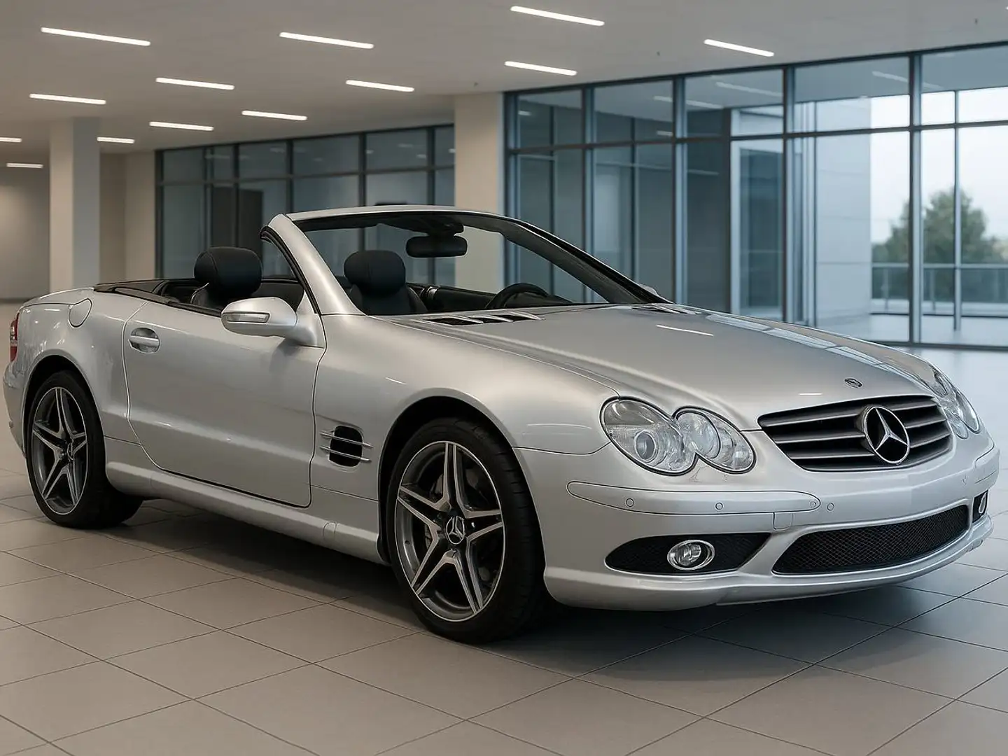 Mercedes-Benz SL 55 AMG EVOLUTION MOPF 1 srebrna - 2