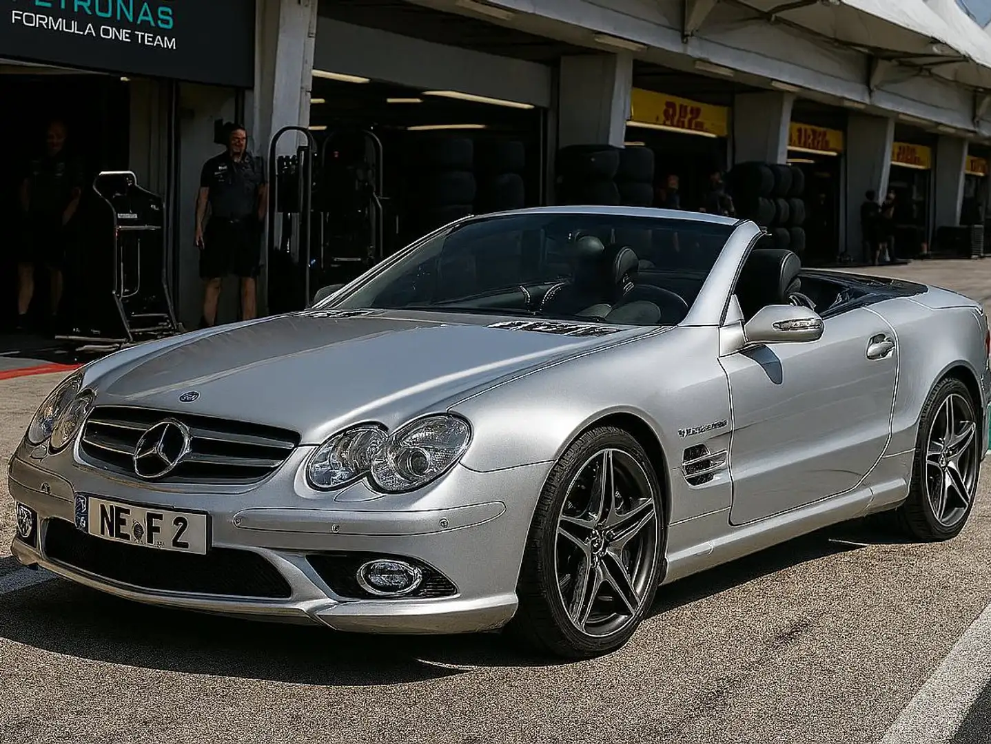 Mercedes-Benz SL 55 AMG EVOLUTION MOPF 1 srebrna - 1