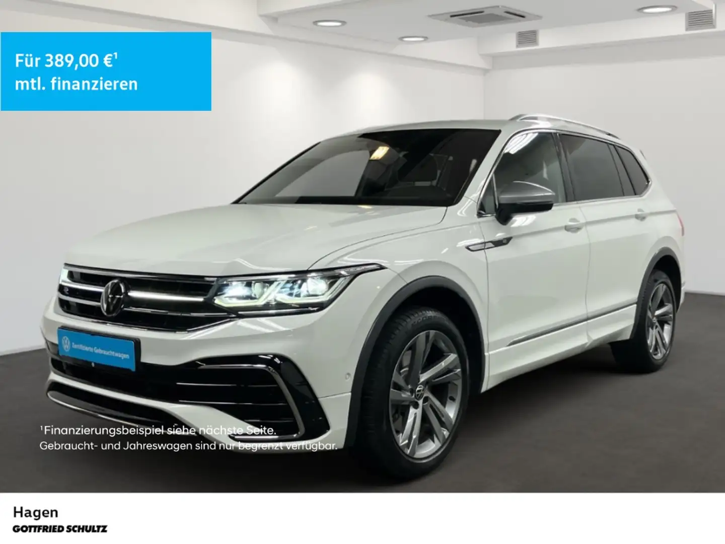 Volkswagen Tiguan Allspace 2.0 TDI DSG 4M R-Line IQ.Light PAN HUD STANDHZ Weiß - 1