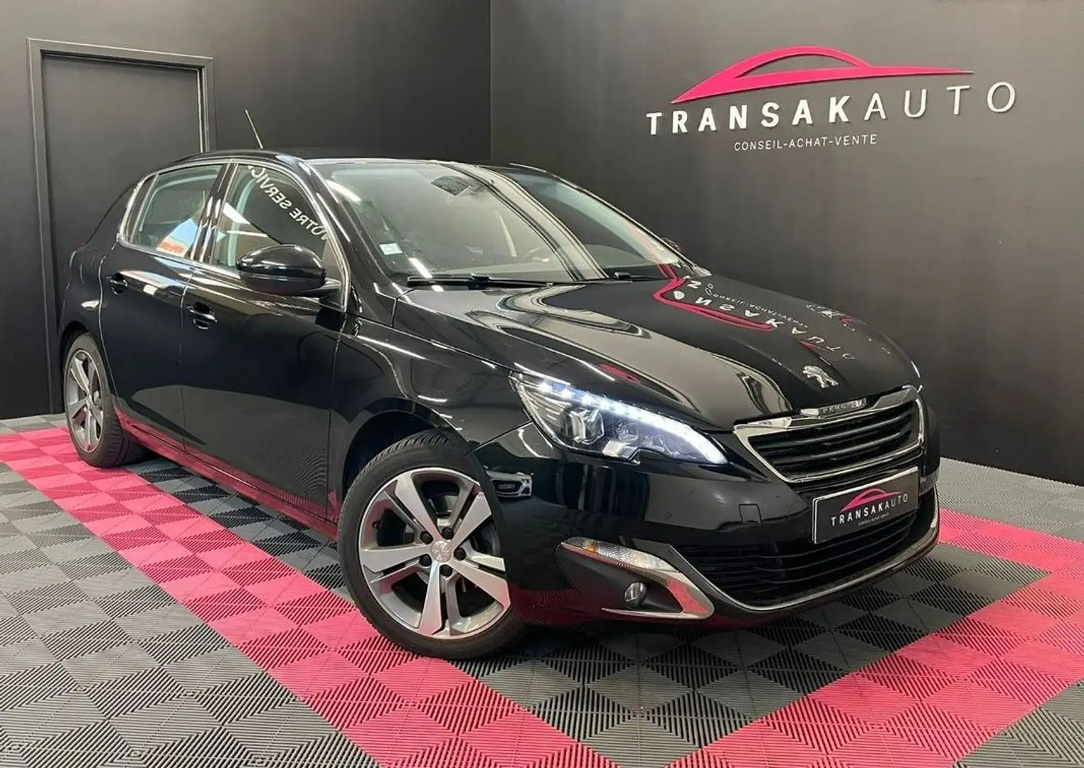 Peugeot 308 1.6 BlueHDi 120ch SS Allure ORIGINE FRANCE Noir - 1