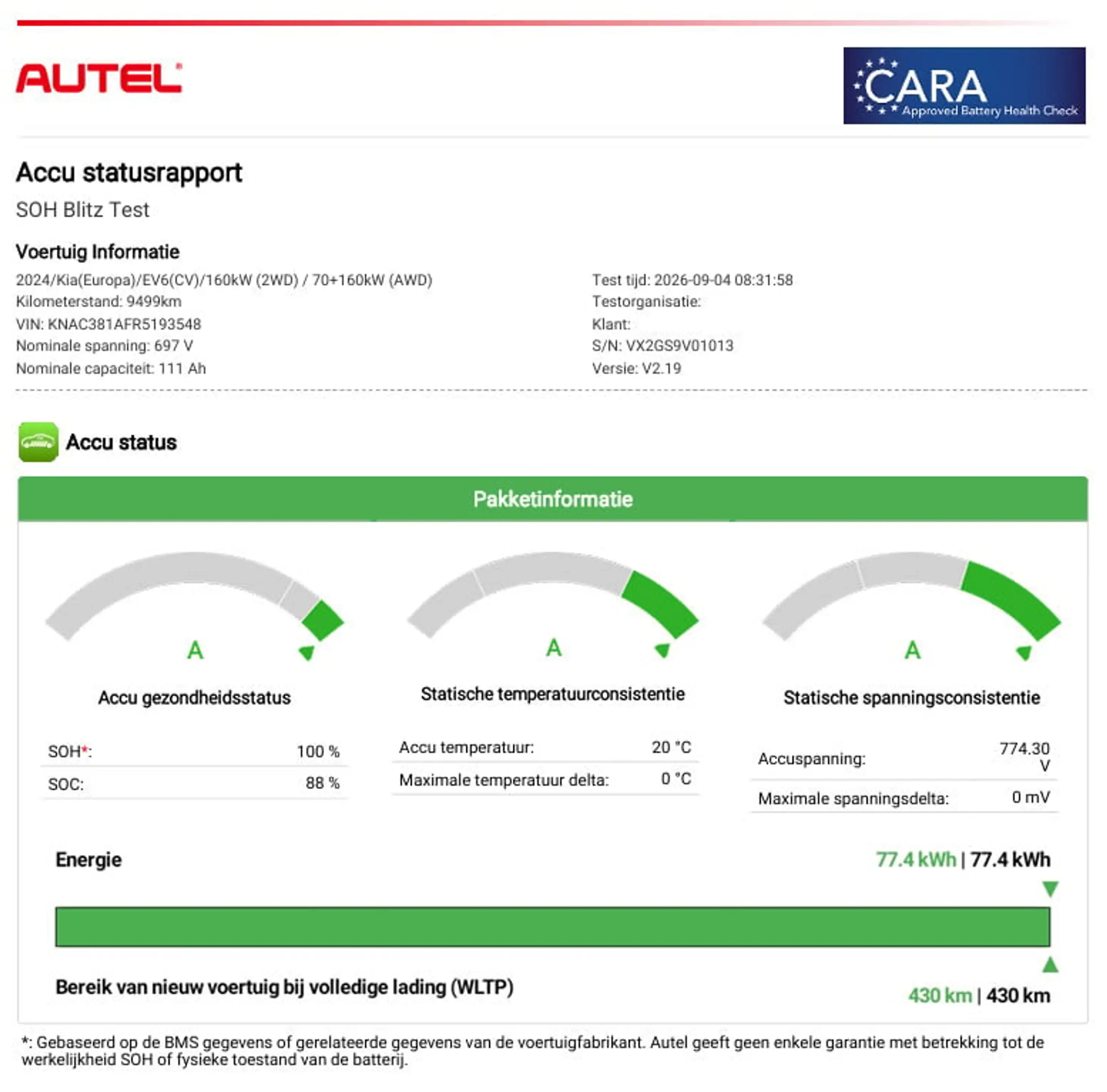 Kia EV6 Edition 77.4 kWh / SOH 100% / Fabrieksgarantie tot — photo 4