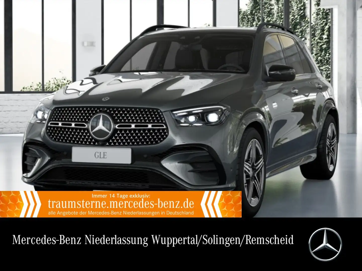 Mercedes-Benz GLE 350 de 4M AMG+NIGHT+PANO+360+AHK+MULTIBEAM+HUD Grijs - 1