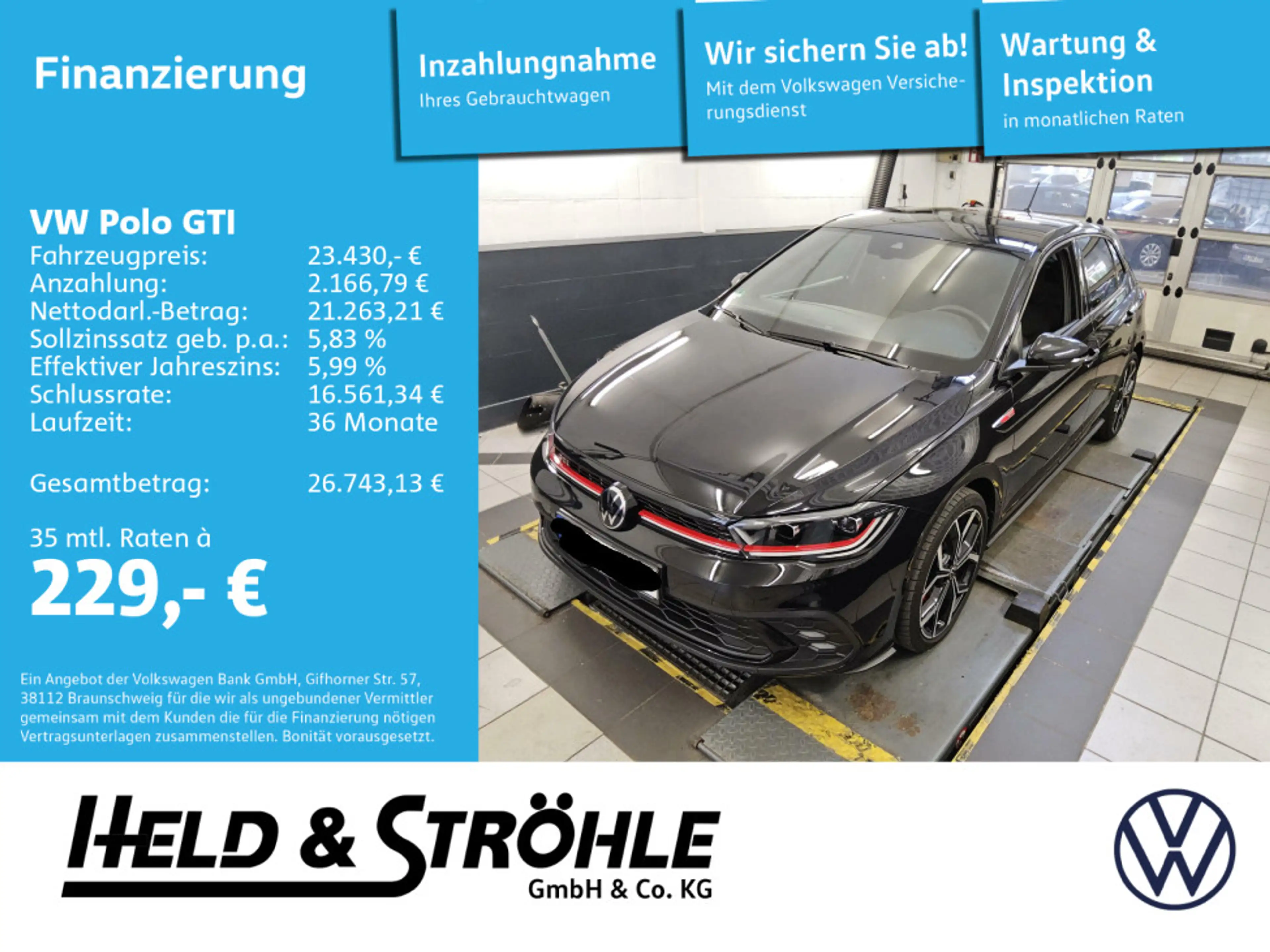 Volkswagen Polo GTI 2.0 TSI DSG IQ.LED NAV ACC 18" TRAVEL