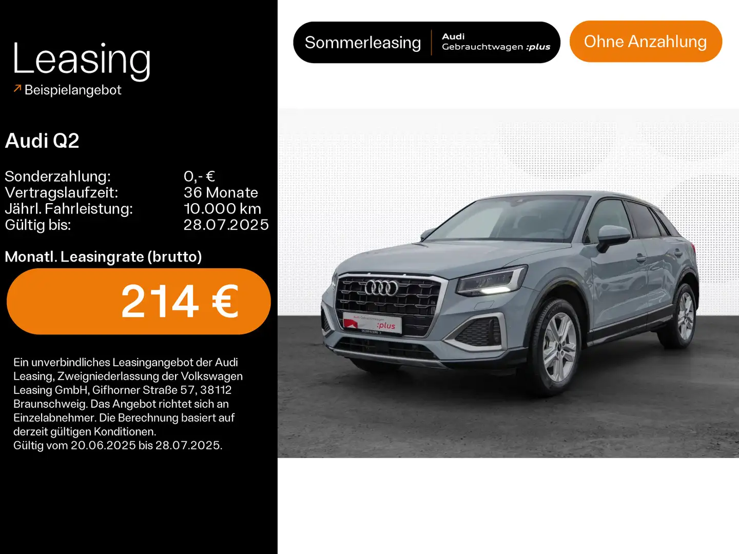 Audi Q2 30 TFSI advanced LED*AHK*Tempomat Grijs - 1