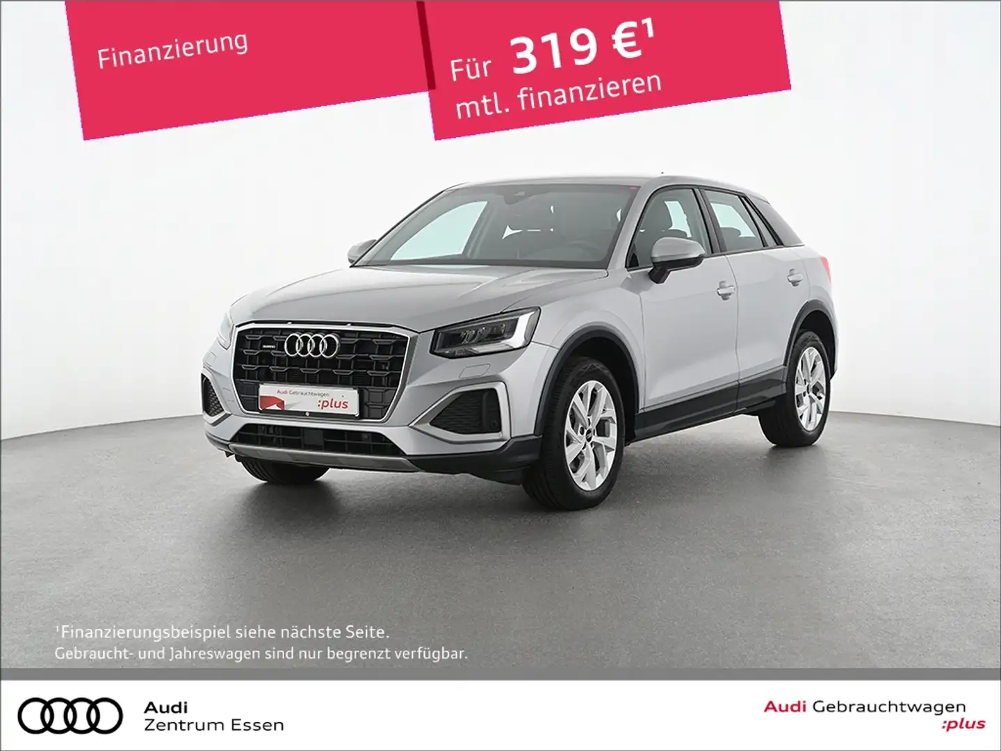 Audi Q2 35 TDI quattro Advanced S-TRONIC LED NAV SHZ   RÜF Silber - 1