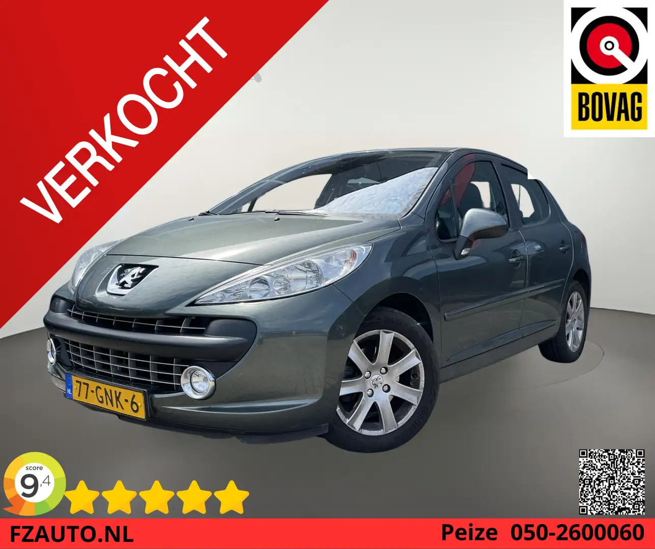 Peugeot 207 1.6 VTi XS Pack - Automaat - 90.957 KM -5DRS Grijs - 1