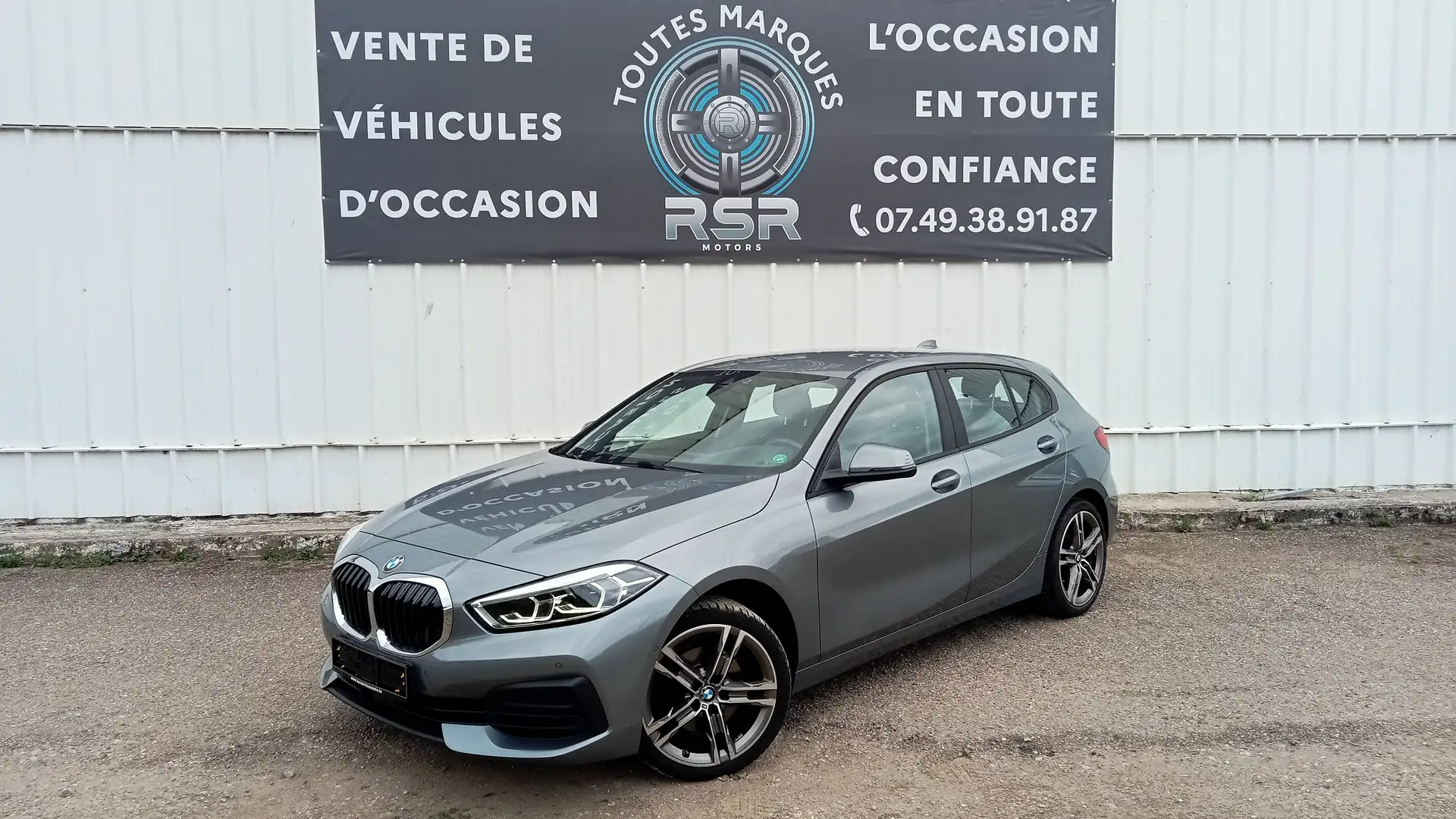 BMW 118 118d 150 ch BVA8 Lounge Gris - 1