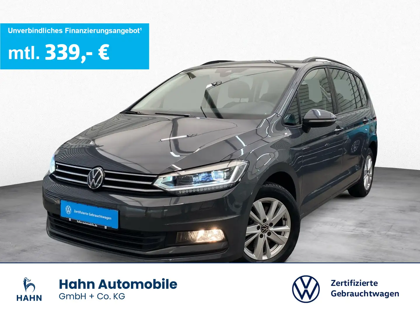 Volkswagen Touran 1.5TSI DSG Comfortline 7-Sitzer AHK Navi Grau - 1