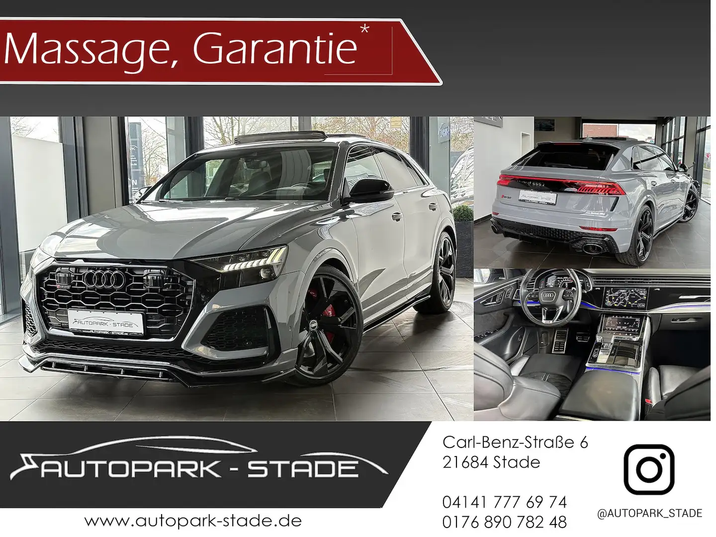 Audi RS Q8 4.0 TFSI quattro Nardo Massage Pano Matrix Grau - 1