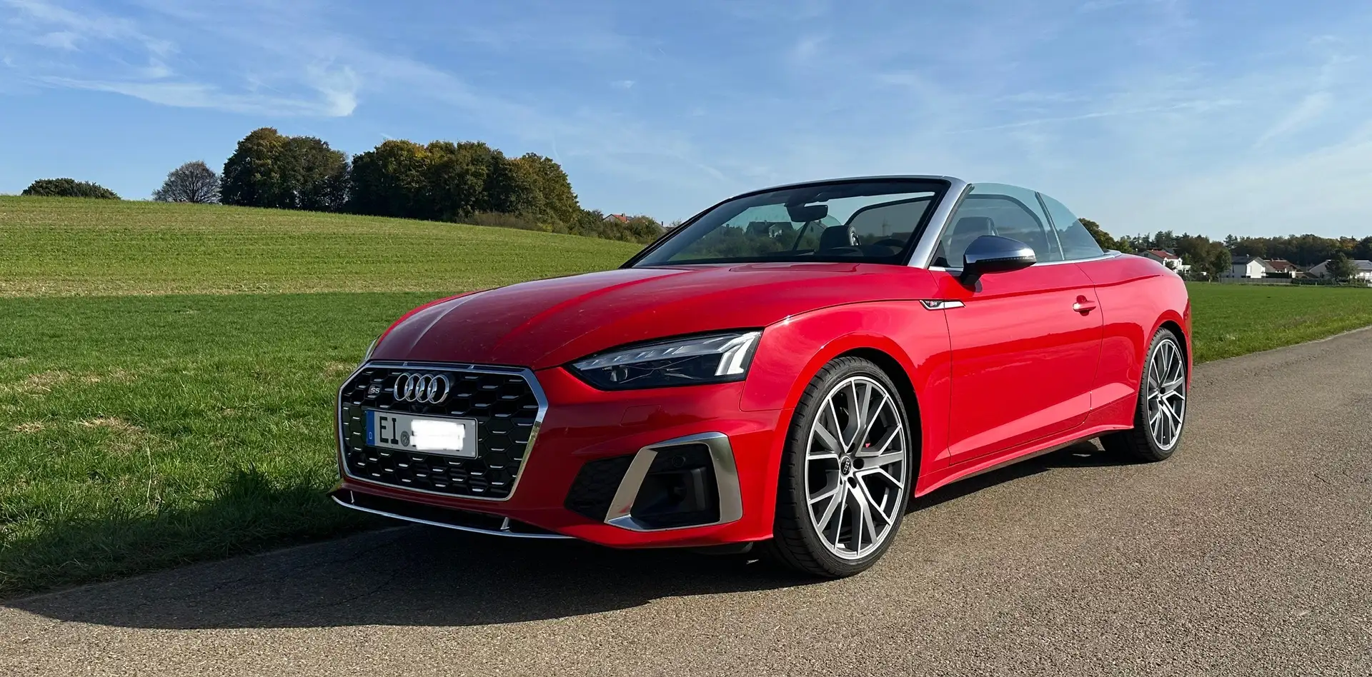 Audi S5 quattro Cabrio B&O Laser Matrix voll Garantie Rot - 1