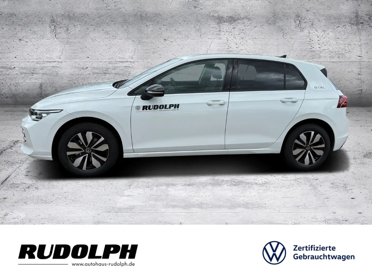 Volkswagen Golf VIII 1.5 TSI Goal 6-Gang LED BT Navi AHK ACC SHZ Weiß - 2