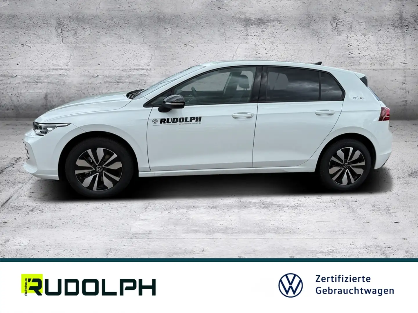 Volkswagen Golf VIII 1.5 TSI Goal 6-Gang LED BT Navi AHK ACC SHZ Weiß - 2