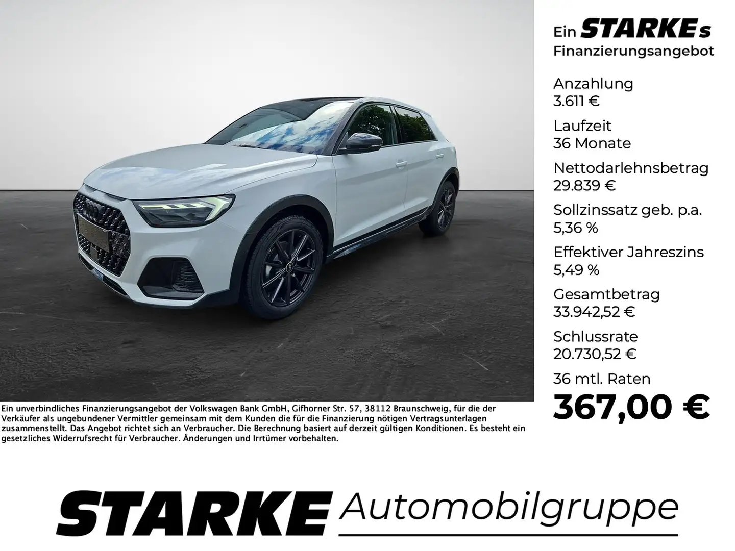Audi A1 allstreet 30 TFSI S tronic LED MMI Navigation p... Blanc - 1