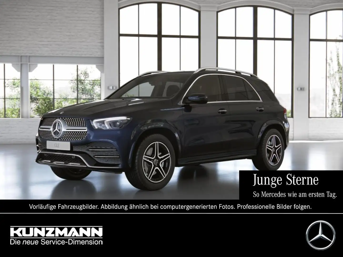 Mercedes-Benz GLE 350 de 4M AMG Exclusive Sitzklima Kamera AHK Blau - 1