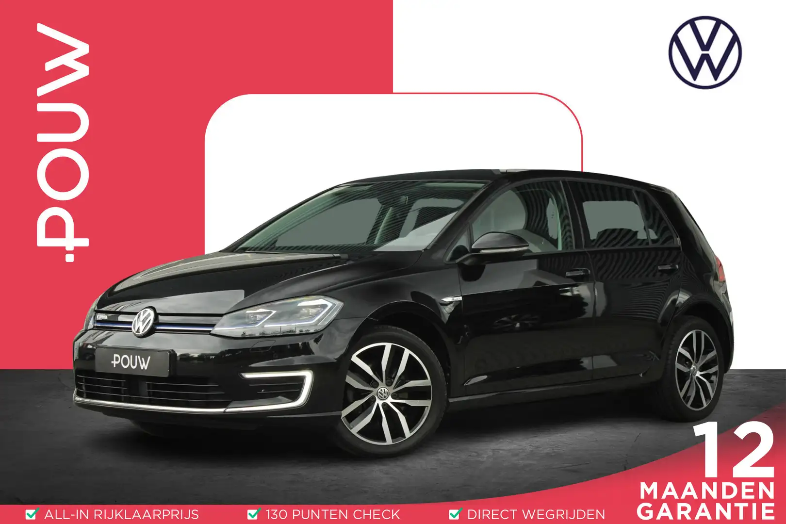 Volkswagen e-Golf E-DITION 2020 | SoH 96% | Warmtepomp | 17 inch LM Zwart - 1