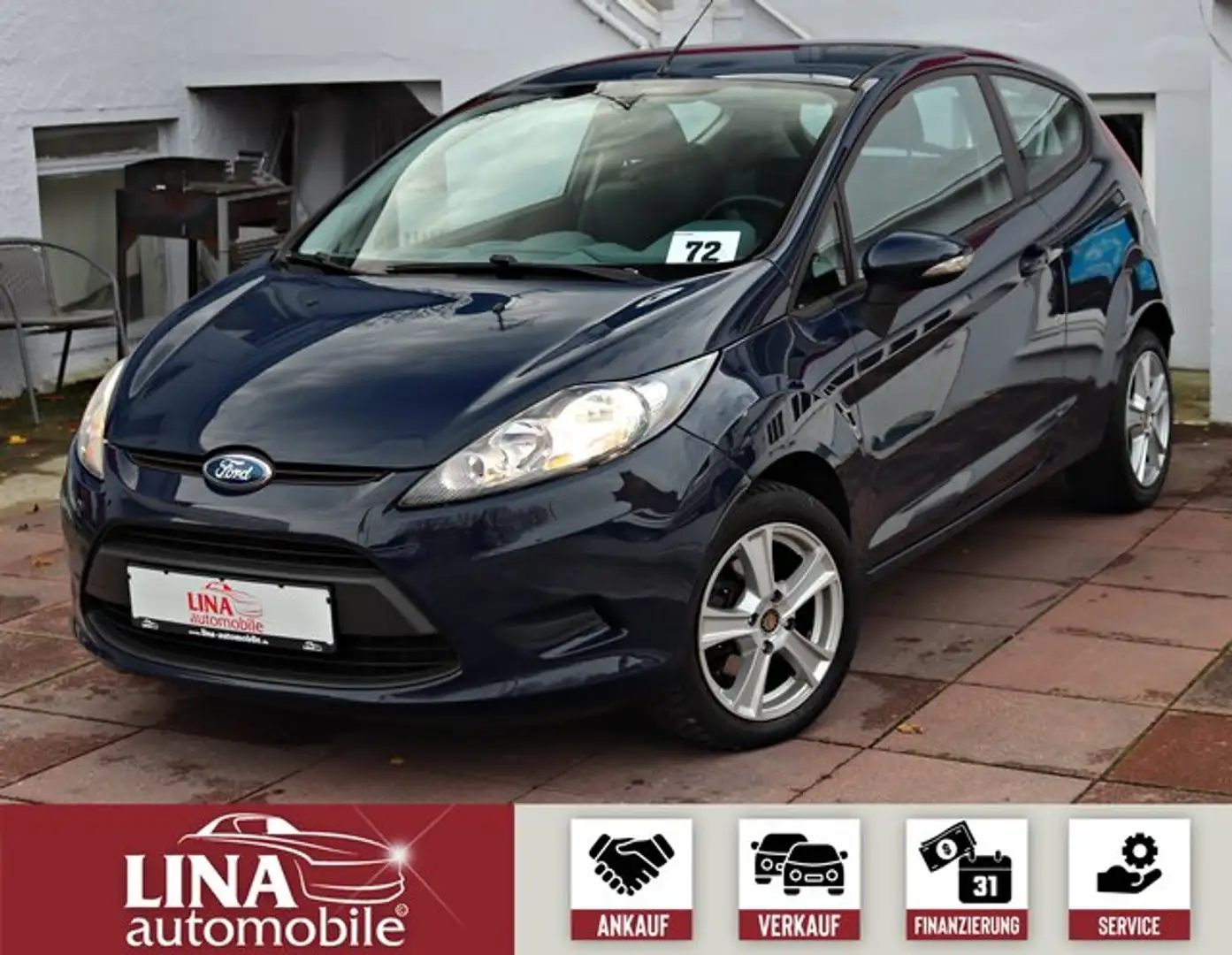 Ford Fiesta 1.25 5-Sitze*Klima*Servo*60Ps*Tüv02.26 Blauw - 1